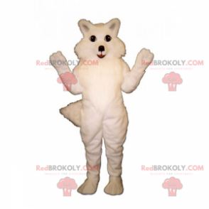 Hvid ræv maskot - Redbrokoly.com