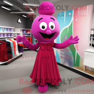 Magenta Juggle maskot...
