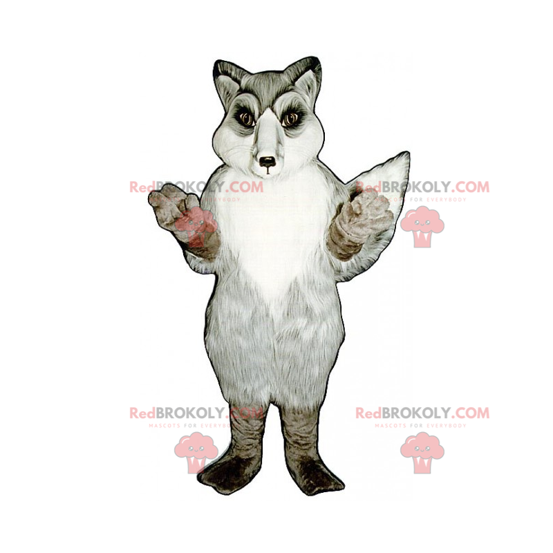 Mascotte de renard des neiges - Redbrokoly.com