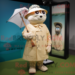 Cream Golf Bag maskot...