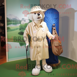 Krémová golfová taška s...