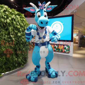 Disfraz de mascota Sky Blue...
