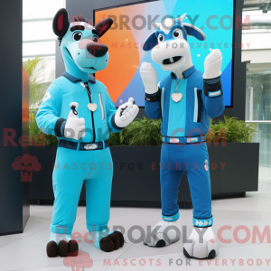 Disfraz de mascota Sky Blue...