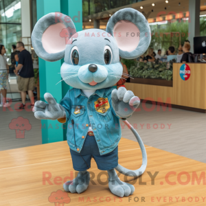 Turquoise Mouse mascot...