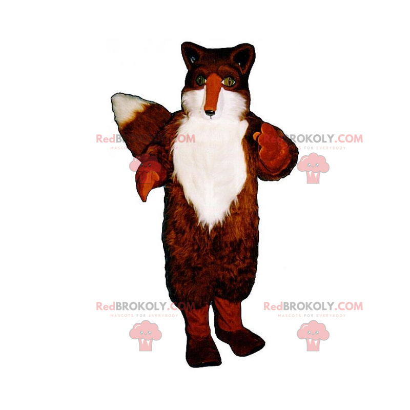 Mascotte de renard roux - Redbrokoly.com