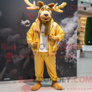 Máscara Gold Elk com capuz...