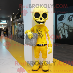 Lemon Yellow Skull mascot...