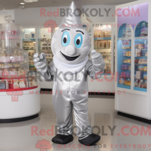 Sølv Candy maskot kostume...