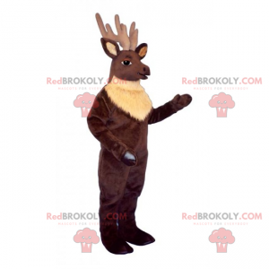 Mascota del reno de Longwood - Redbrokoly.com