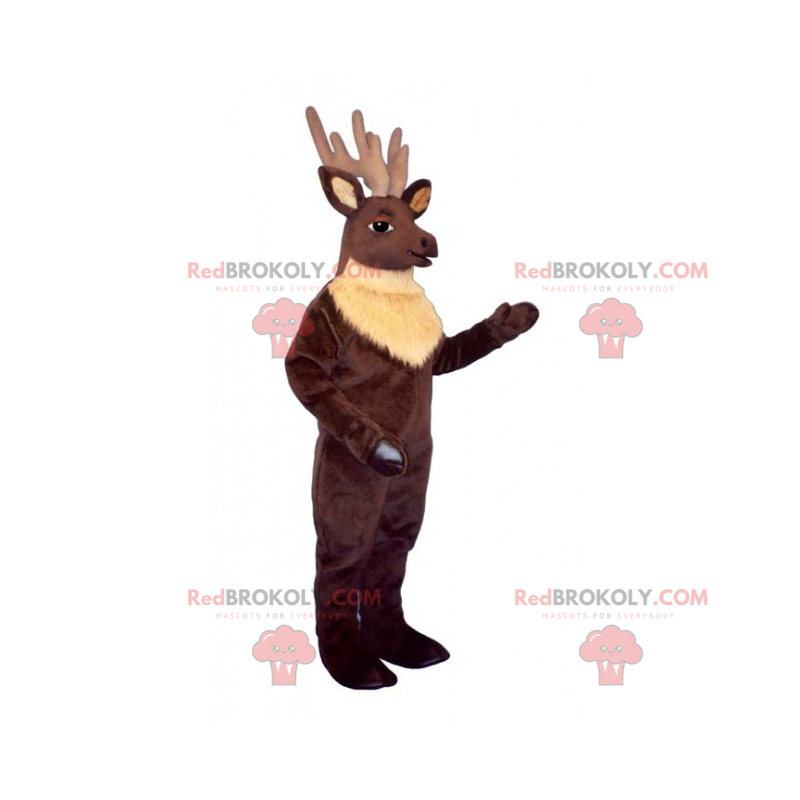 Mascote da rena Longwood - Redbrokoly.com