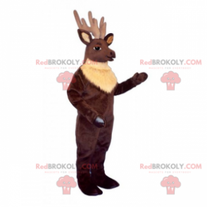 Mascote da rena Longwood - Redbrokoly.com