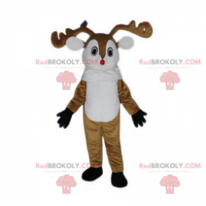 Mascotte della renna dal naso rosso - Redbrokoly.com