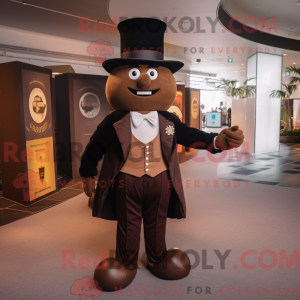 Brown Ring Master maskot...