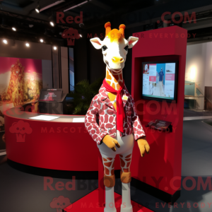 Rode giraffe...