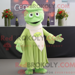 Postava maskota Lime Green...