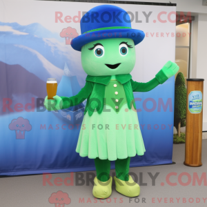 Blue Green Beer maskot...
