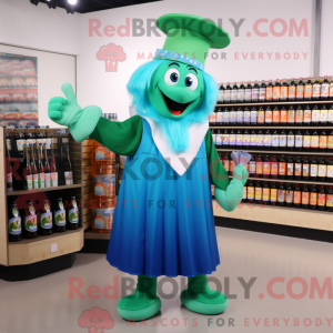 Blue Green Beer maskot...