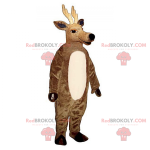 Reindeer mascot with long antlers - Redbrokoly.com