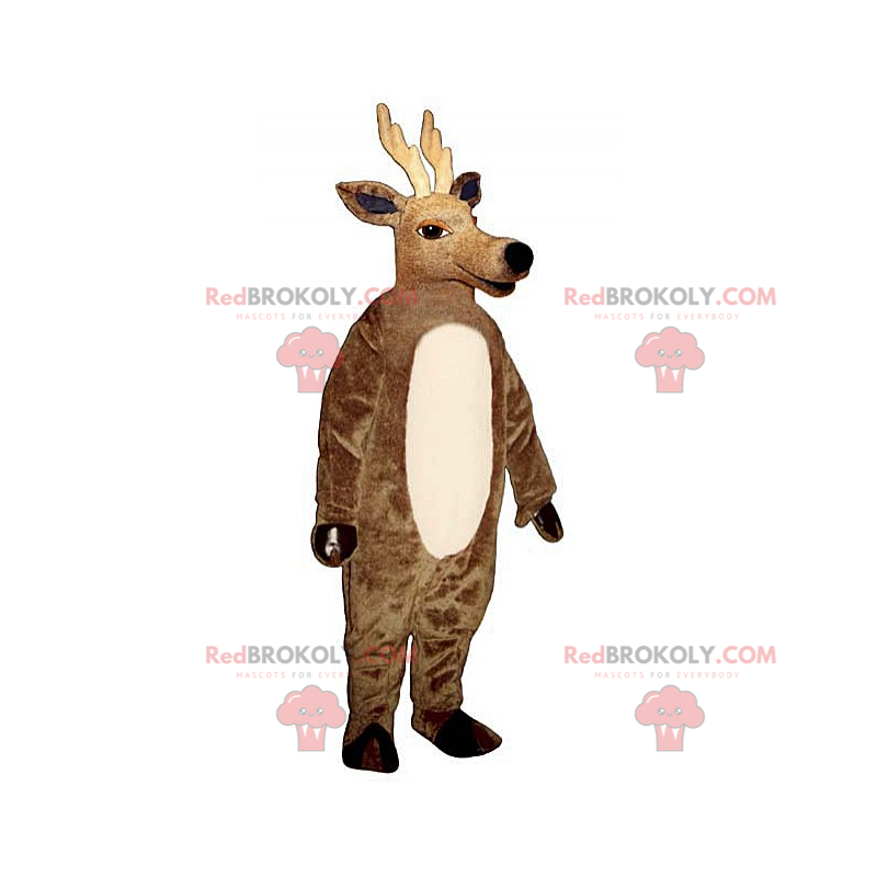 Mascotte di renna con lunghe corna - Redbrokoly.com Mascotte di renna con lunghe corna - Redbrokoly.com