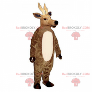 Mascotte de renne avec longs bois - Redbrokoly.com