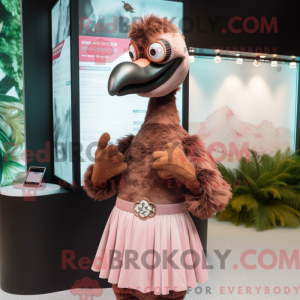Brown Flamingo mascot...