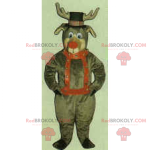 Julemanden rensdyr maskot - Redbrokoly.com