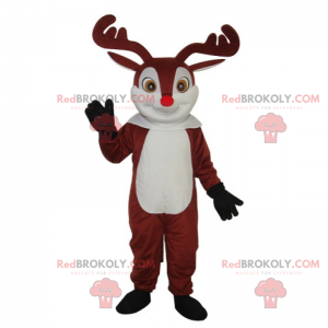 Mascotte de renne du père noël - Redbrokoly.com