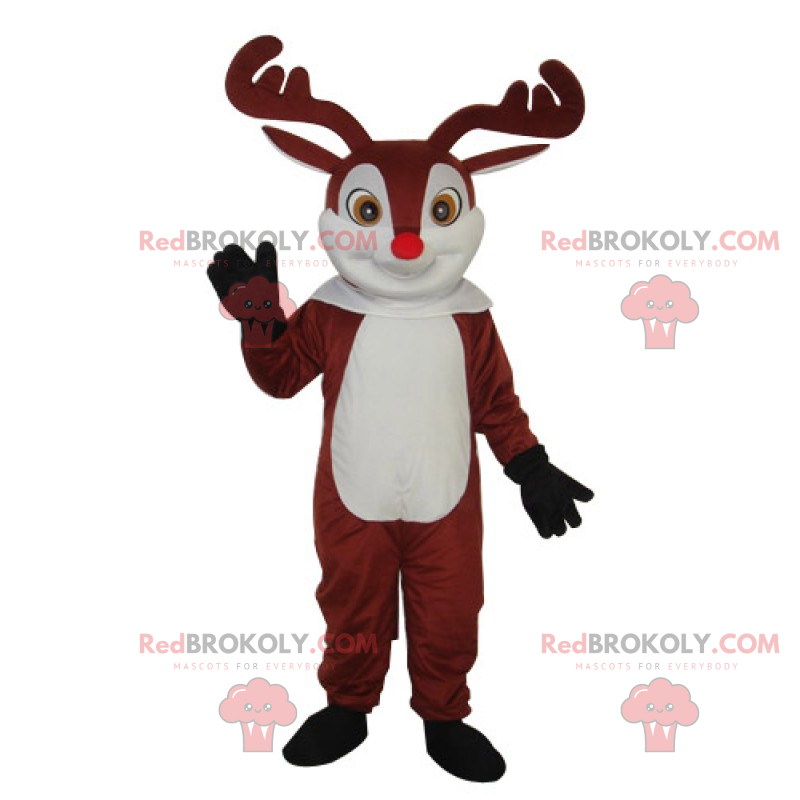 De rendiermascotte van de kerstman - Redbrokoly.com