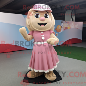 Postava maskota Tan Pink v...