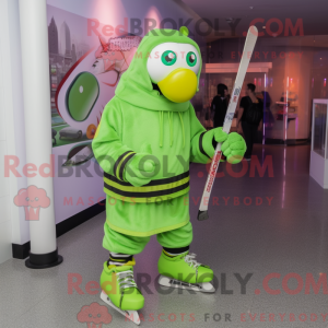 Lime Green Ice Hockey Stick...
