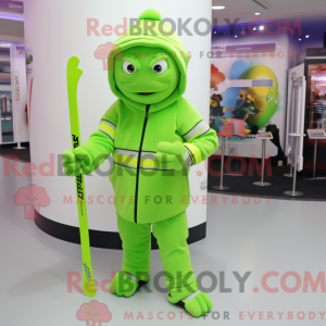 Lime Green Ice Hockey Stick...