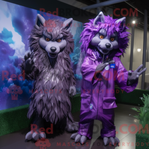 Lilla varulv maskot kostume...