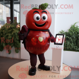 Maroon Tomato maskot...