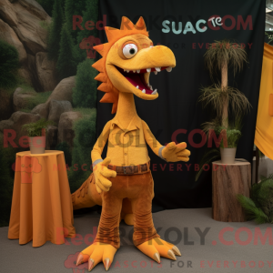 Orange Spinosaurus mascot...