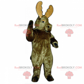 Mascota del reno marrón - Redbrokoly.com