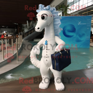 White Sea Horse maskot...