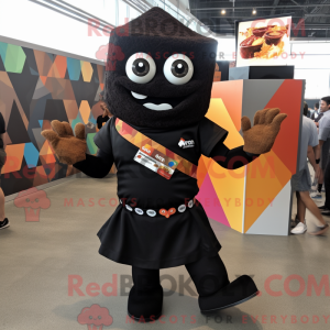 Sort Nachos maskot kostume...