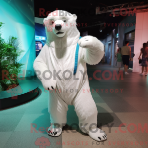 Maskotka White Sloth Bear...
