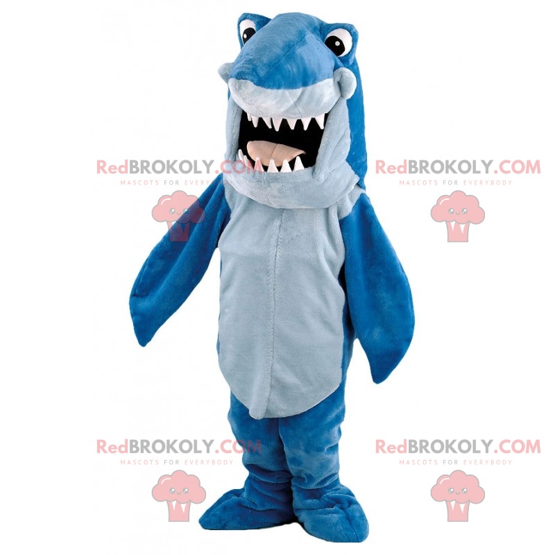 Desenho do mascote do tubarão - Redbrokoly.com