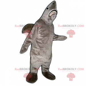 Gray shark mascot - Redbrokoly.com