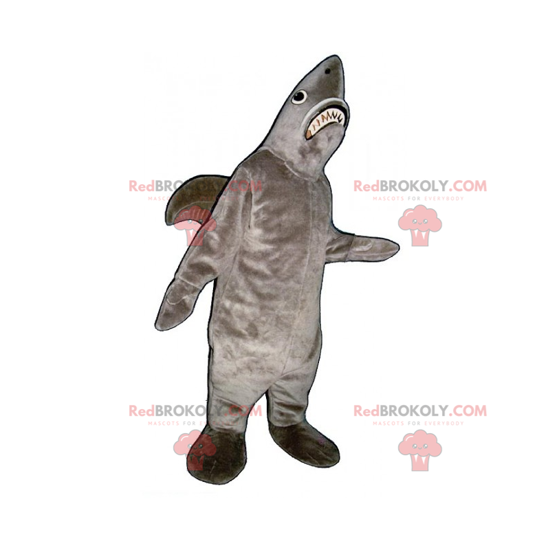 Grå haj maskot - Redbrokoly.com
