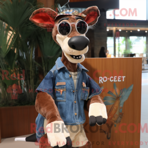 Rust Okapi-maskotdraktfigur...
