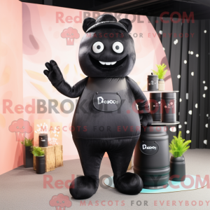 Máscara de rosto preto com...