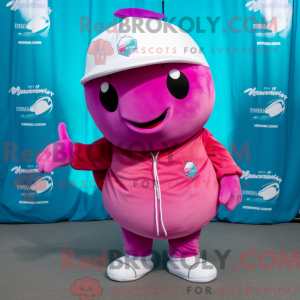 Magenta Narwhal maskot...