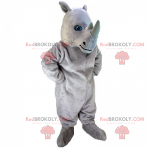 Mascota de rinoceronte con ojos azules - Redbrokoly.com