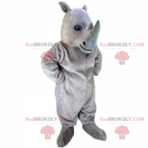 Rhinoceros mascot with blue eyes - Redbrokoly.com