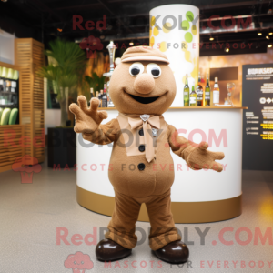 Brun champagne maskot...