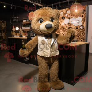 Brown Champagne mascot...