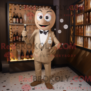 Brun champagne maskot...