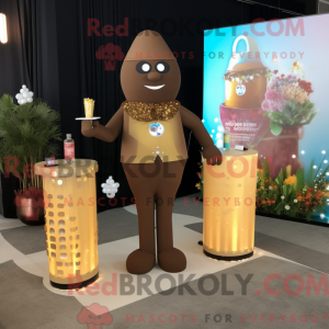 Brun champagne maskot...